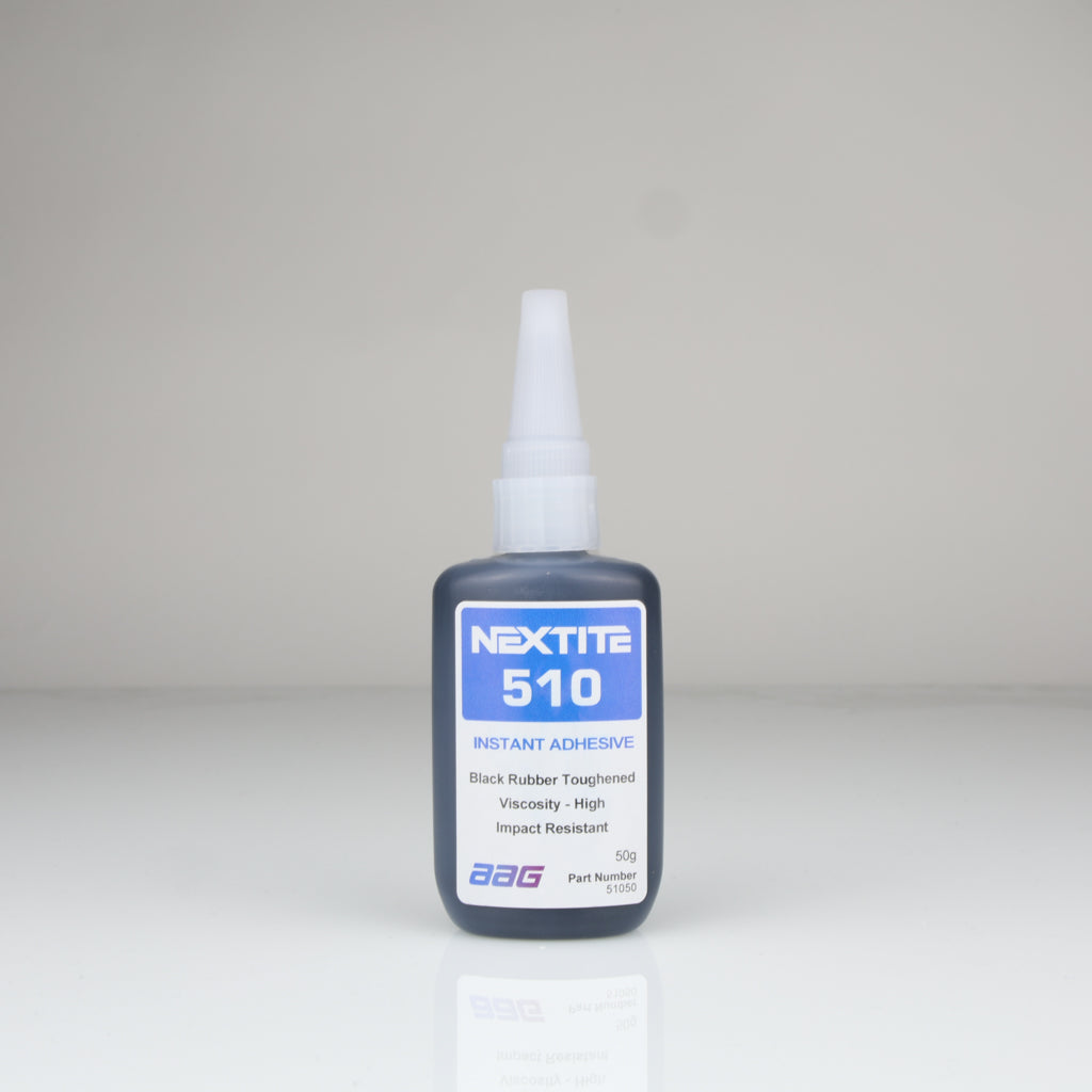 NEXTITE 510 Impact Resistant, Thick Black Rubber Toughened Cyanoacrylate